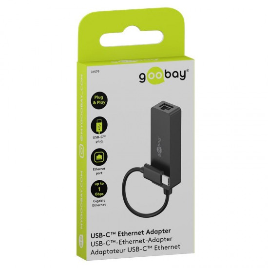 Goobay USB-C Gigabit mrežni adapter (76579)