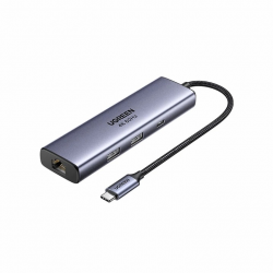 Ugreen 6-v-1 USB-C Hub (100 W PD, 4K@60Hz Displayport), 75643