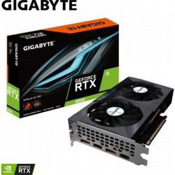 Gigabyte GeForce RTX 3050 WINDFORCE OC V2 6G, 6GB GDDR6, PCI-E 4.0  (GV-N3050WF2OCV2-6GD)