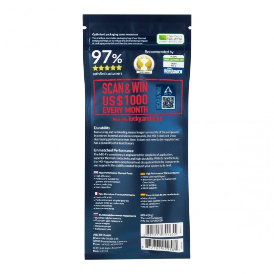 ARCTIC MX-4 4g, termalna pasta