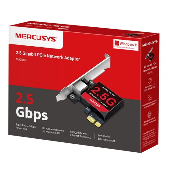 MERCUSYS MA310E 2.5 Gigabit/RJ45 PCIe adapter