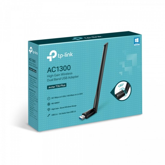 TP-LINK Archer T3U PLUS 1300Mbps Dual Band brezžična USB mrežna kartica