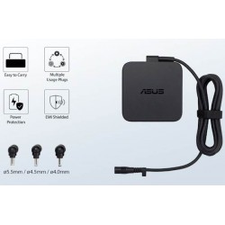 Polnilec za prenosnike ASUS U65W-01, priklop 4.0, 4.5, 5.5mm (90XB013N-MPW0A0)