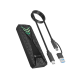 IcyBox IB-1805ML-CU31 ohišje za M.2 NVMe SSD z vmesnikom USB-C 3.2 Gen 2 in RGB lučmi