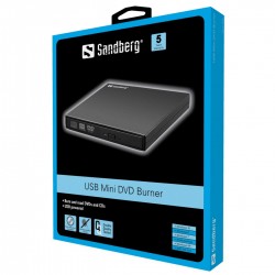 Sandberg USB Mini DVDRW Burner slim zunanji zapisovalnik (133-66)