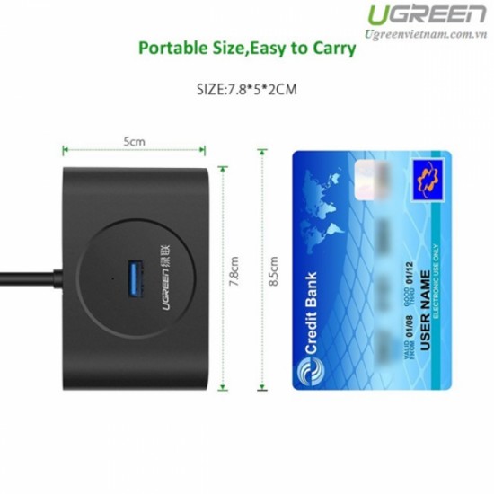 USB hub adapter Ugreen USB 3.0 4-Ports (20291)