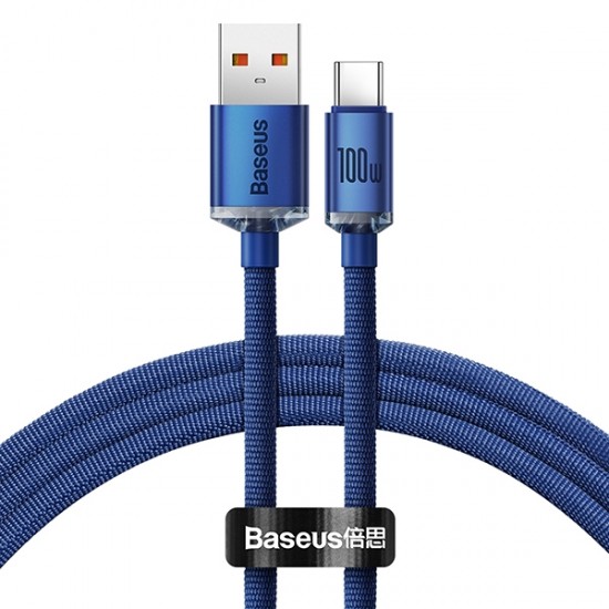 Baseus kabel Type-A/Type-C, Crystal Shine Series, 1.2M 100W 20V/5A (CAJY000403)