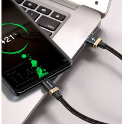 Kabel BASEUS Gold & Black USB Type-C Quick charge, 40W, 2M (CATZH-BV1)