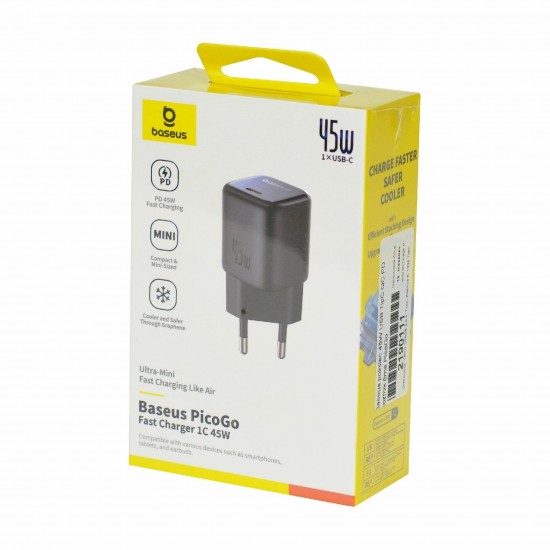 Baseus polnilec 45W USB TipC QC PD PicoGo (P10176800123-00)