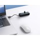 USB hub s 4 vhodi, USB 3.0, 0.15m, črn, ORICO PW4U-U3-015