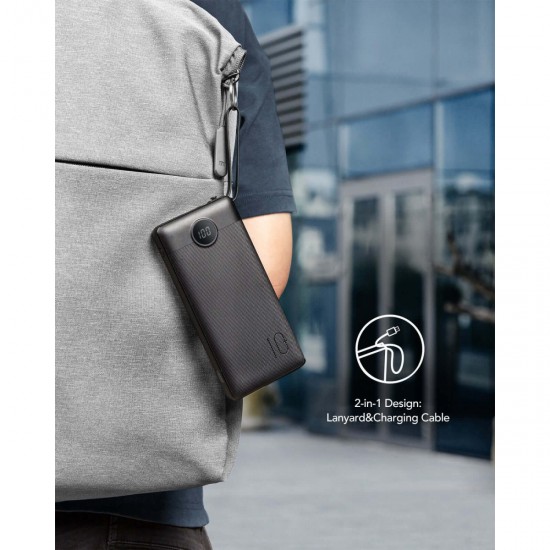 Veger C20 20000mAh prenosna baterija z vgrajenimi kabli