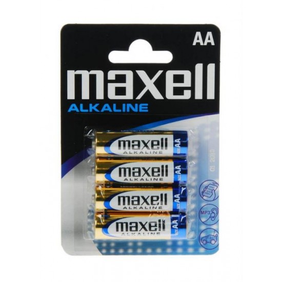 Baterija Maxell AA (LR6), 4 kos, alkalna
