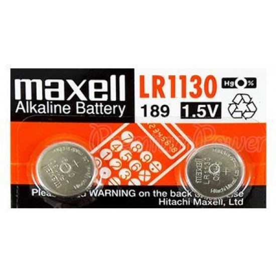 Maxell Baterija LR1130, 2 kosa