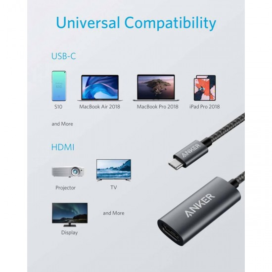 Anker PowerExpand+ USB-C na HDMI adapter, 4K/60Hz (A83120A1)