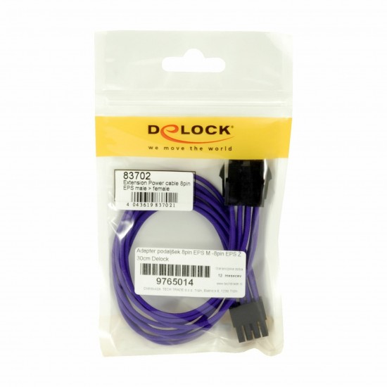 Delock adapter podaljšek 8pin EPS M -8pin EPS Ž 30cm