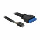 Delock adapter USB 3.0 Ž - USB 2.0 M interni 8pin 30cm