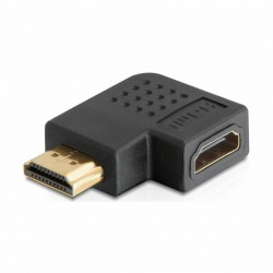 Adapter HDMI M - HDMI Ž 19-pin kotni