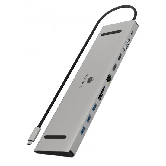 IcyBox IB-DK2106A-CPD priklopna postaja s Power Delivery 100W