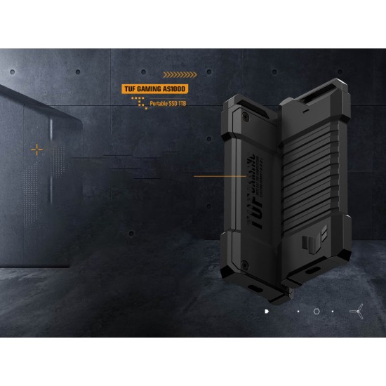 Zunanji SSD 1TB Type-C USB 3.2 Gen2x1 NVMe, IP68, ASUS TUF Gaming AS1000 (90DD02Q0-M09000)