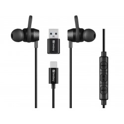 Sandberg USB-C/A In-Earset with Line-Mic žične slušalke z mikrofonom (126-50)