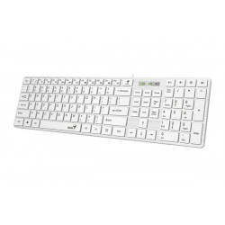 Genius Slimstar 126, USB, žična, bela